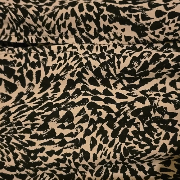 Nanette Lepore Sleeveless Ruffle Tiered Mini Dress. Black Cream 654-1 Print - Picture 10 of 12